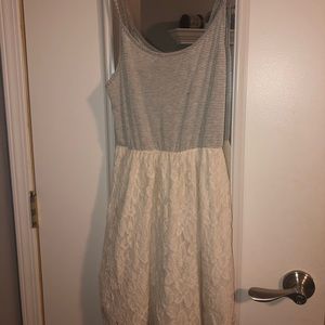 Love Culture Striped and Lace Dress